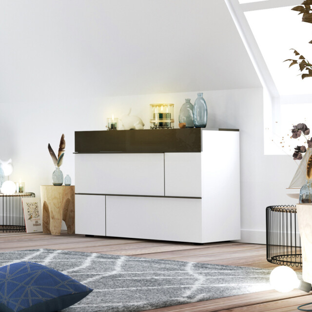 CaliCosy Moderne ladekast met 3 laden l120 cm prado 2937119 large