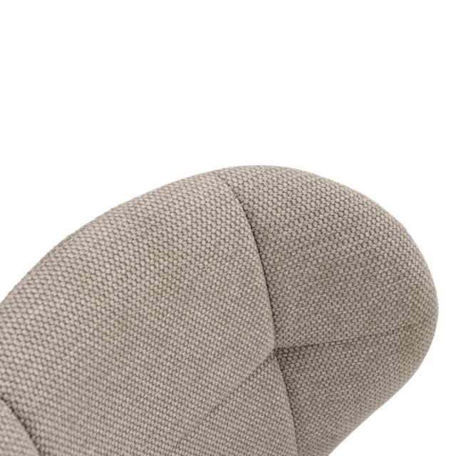 CaliCosy Set van 2 stoelen in stof met zwarte metalen poten l50 cm maori 3078784 large