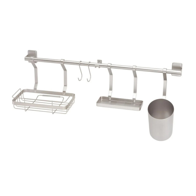 CaliCosy Keukengereihouder met 2 haken en houders voor planten en kruiden 2936555 large