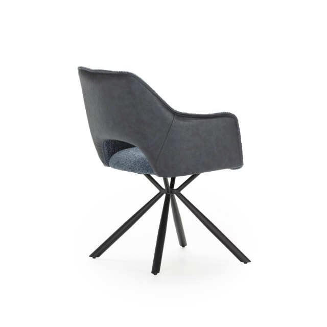 CaliCosy Set van 2 fauteuils in stof met zwarte metalen poten l62 cm mariel 3078807 large