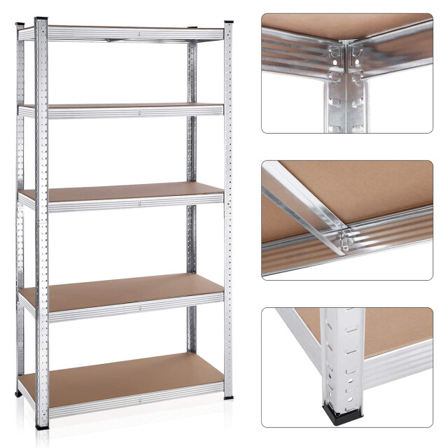 CaliCosy Set van twee planken met 5 niveaus en verstelbare planken h180 cm 2930054 large