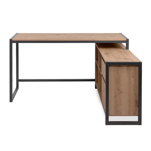 CaliCosy Modulaire hoekbureau in eikenhouten decor van 139 cm praag 2930154 large