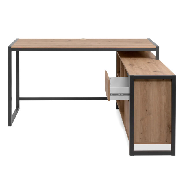 CaliCosy Modulaire hoekbureau in eikenhouten decor van 139 cm praag 2930154 large