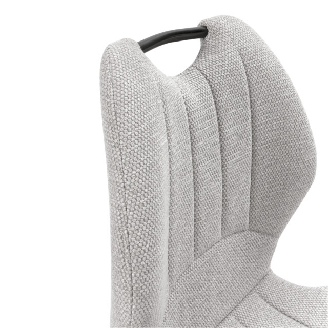 CaliCosy Set van 4 stoelen in stof met zwarte metalen poten l48 cm muli 3078787 large
