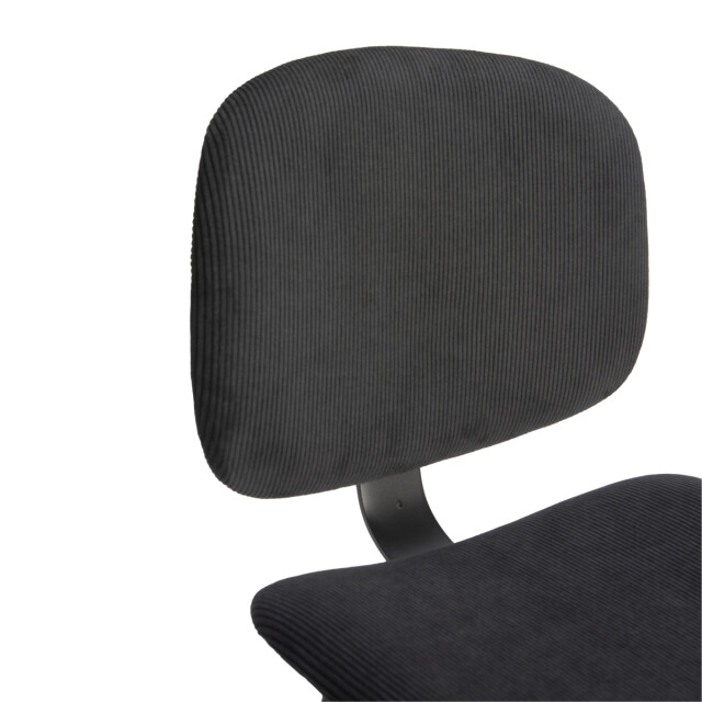 CaliCosy Set van 2 krukken in ribfluweel met zwarte metalen poten h65 cm arus 3079129 large