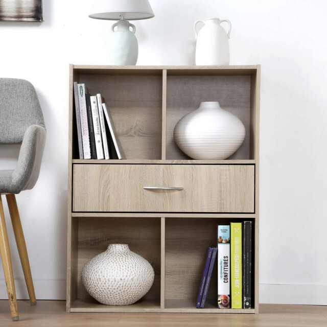 CaliCosy Opbergplank met 4 compartimenten en een lade 2936819 large