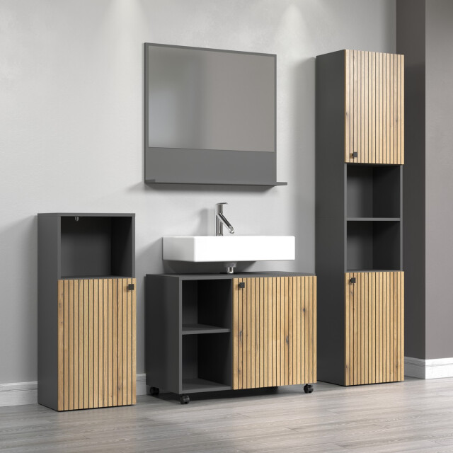 CaliCosy Wandspiegel met 1 plank l80 cm purebliss 3044866 large