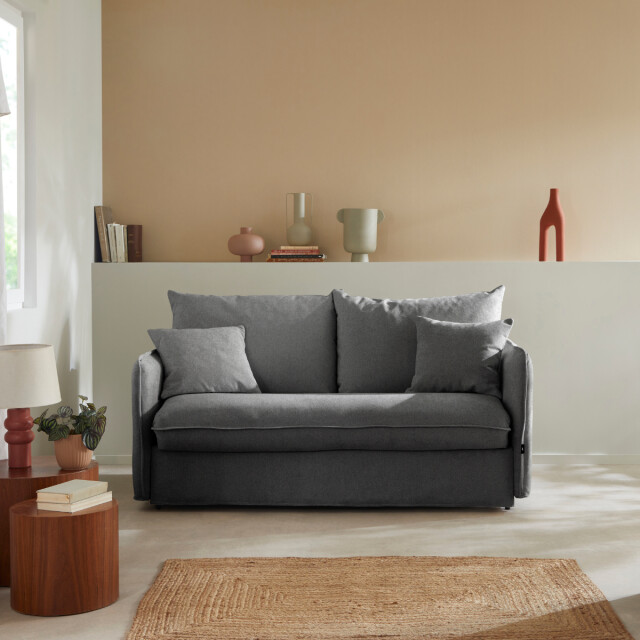CaliCosy 3-zits slaapbank met express-opening in stof l185 cm mika 3038071 large