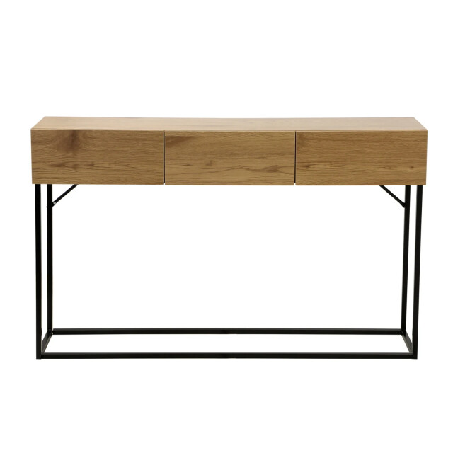 CaliCosy Wandtafel met 3 lades eiklook l120cm 2929794 large