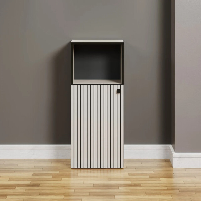 CaliCosy Lage badkamerkast met 1 deur en 1 open vak l40 cm purebliss 3042306 large