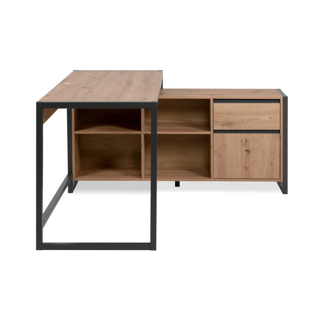 CaliCosy Modulaire hoekbureau in eikenhouten decor van 139 cm praag 2930154 large
