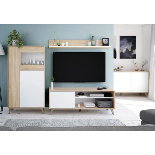 CaliCosy Vitrinekast met 3 deuren h142cm kikua plus 2931854 large