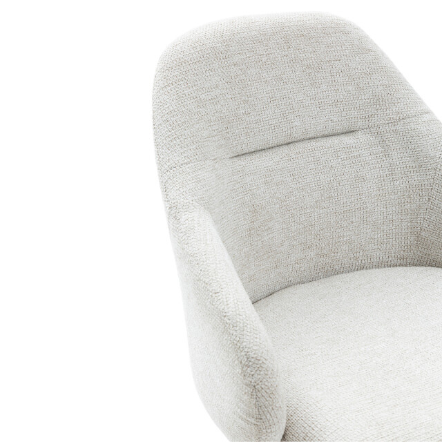CaliCosy Set van 2 draaibare fauteuils in stof met zwarte metalen poten tamara 3078562 large