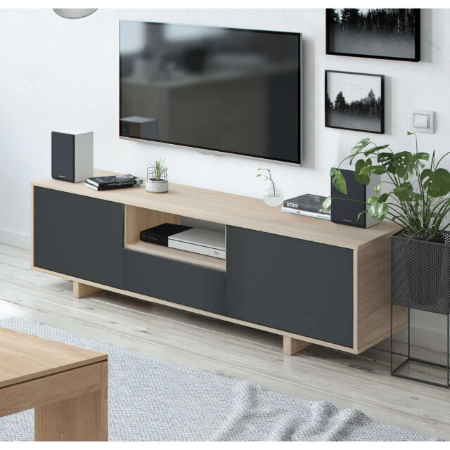 CaliCosy Tv-meubel 3 deuren + 1 opbergvak zaira l150 cm 2937400 large