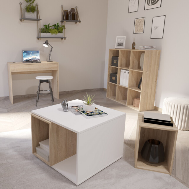 CaliCosy Salontafel met 4 verwijderbare compartimenten joker 1 l71,5 x h50 cm 2937180 large