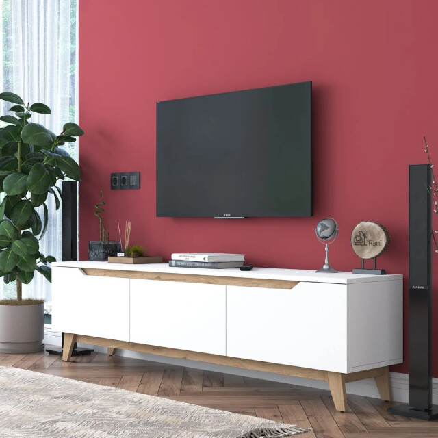 CaliCosy Tv-meubel 3 deuren wit l180 cm 2930415 large