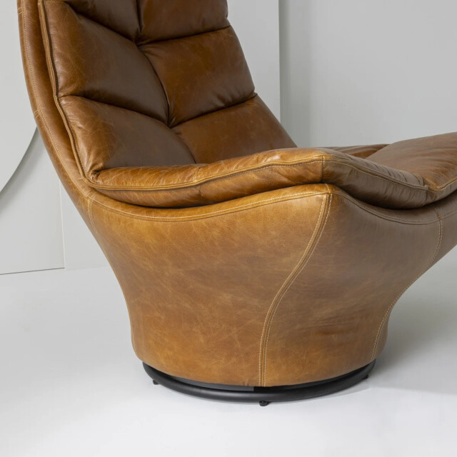 Signature Draaibare leren fauteuil l86 cm achille 3061008 large