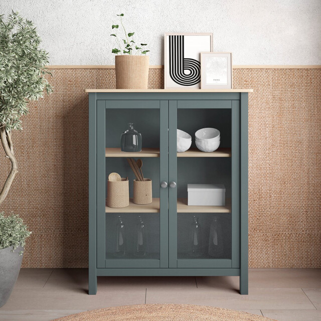 CaliCosy Vitrinekast 2 deuren l90 x h110 cm misti 2937380 large