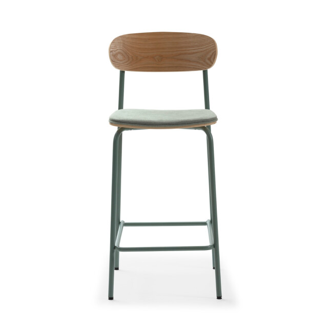CaliCosy Set van 2 krukken in stof met zwarte metalen poten h66 cm adriana 3079152 large