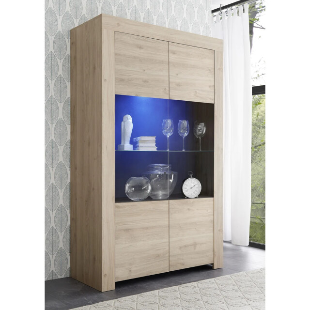 CaliCosy Vitrinekast 2 deuren van glas zonder verlichting h186 cm firenze 2937721 large