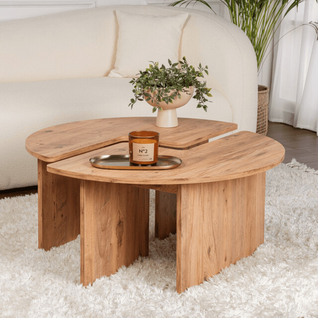 CaliCosy Set van 2 salontafels l90 cm moira 3061529 large