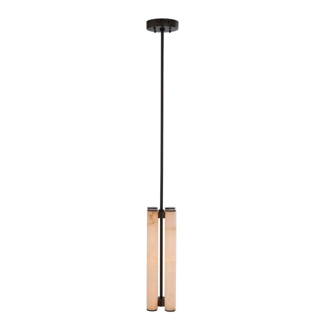 Signature Verticale kroonluchter in albast en metaal h55 cm montaigne 2980578 large