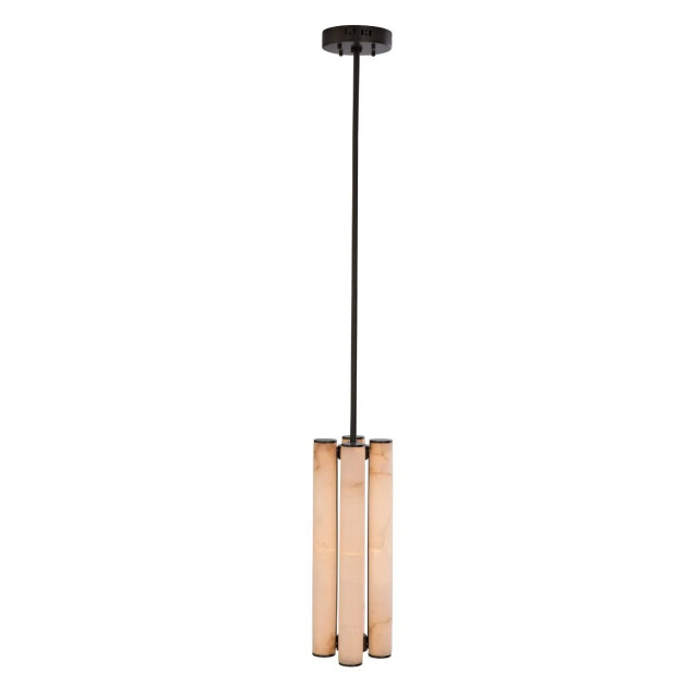 Signature Verticale kroonluchter in albast en metaal h55 cm montaigne 2980578 large