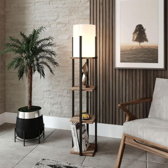 CaliCosy Lamp met 3 vierkante planken h135 cm nora 3042261 large