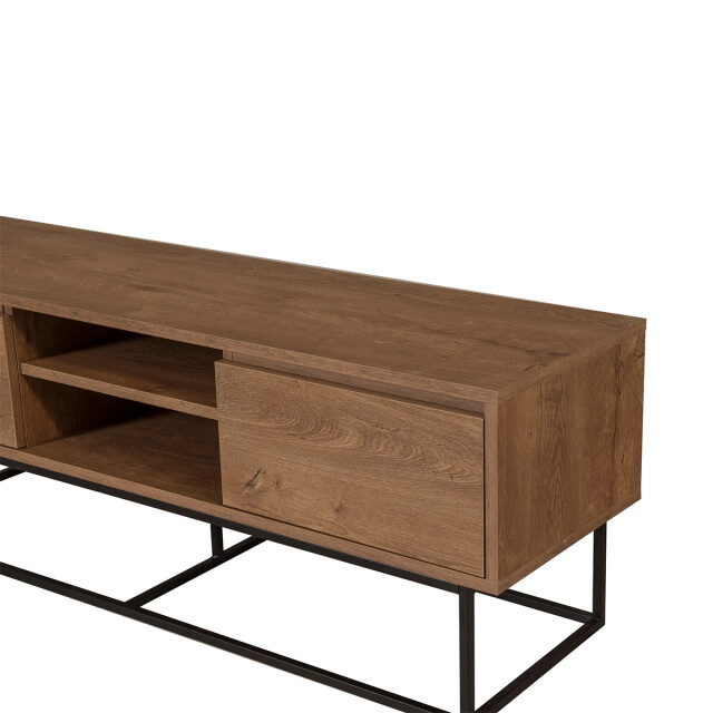 CaliCosy Tv-meubel 2 vakken en 2 laden walnoot decor l140 cm rodez 2930476 large