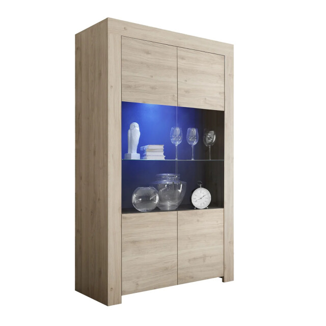 CaliCosy Vitrinekast 2 deuren van glas zonder verlichting h186 cm firenze 2937721 large