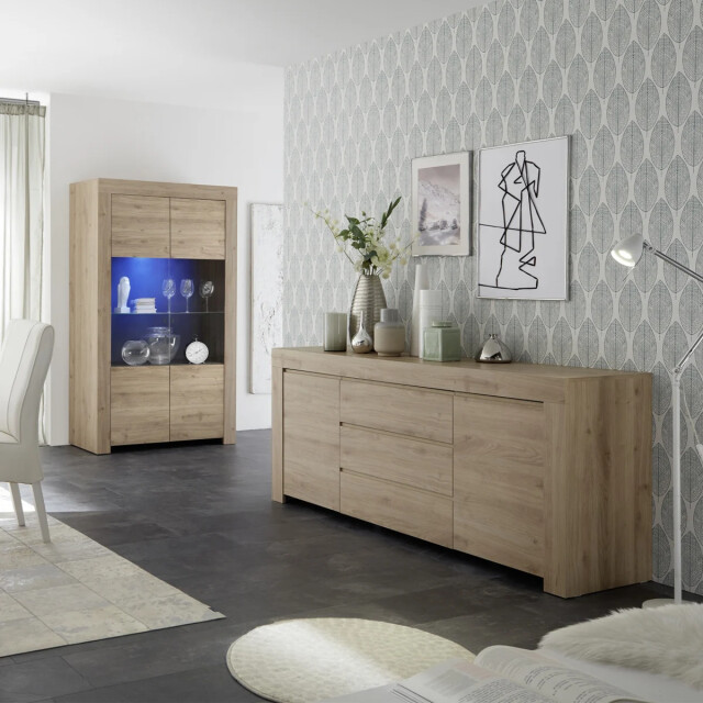 CaliCosy Vitrinekast 2 deuren van glas zonder verlichting h186 cm firenze 2937721 large