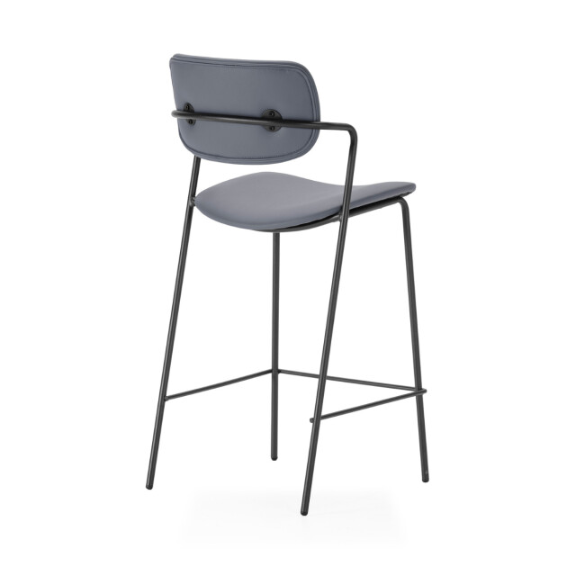 CaliCosy Set van 2 krukken met zwarte metalen poten h66 cm maika 3079154 large