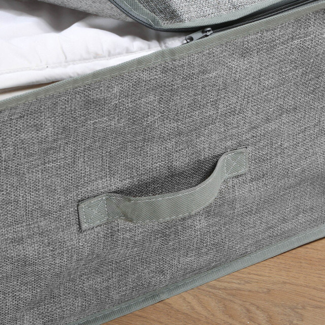 CaliCosy Opberghoes voor dekbed in grijze linnenlook stof l66 cm 3040343 large
