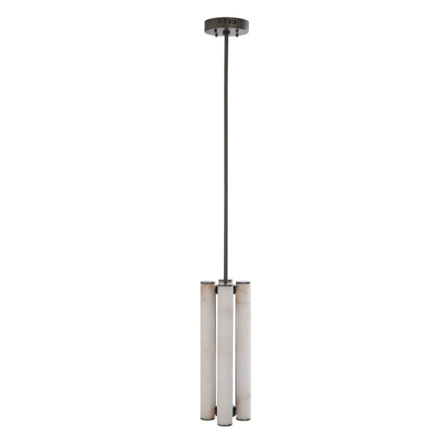 Signature Verticale kroonluchter in albast en metaal h55 cm montaigne 2980578 large