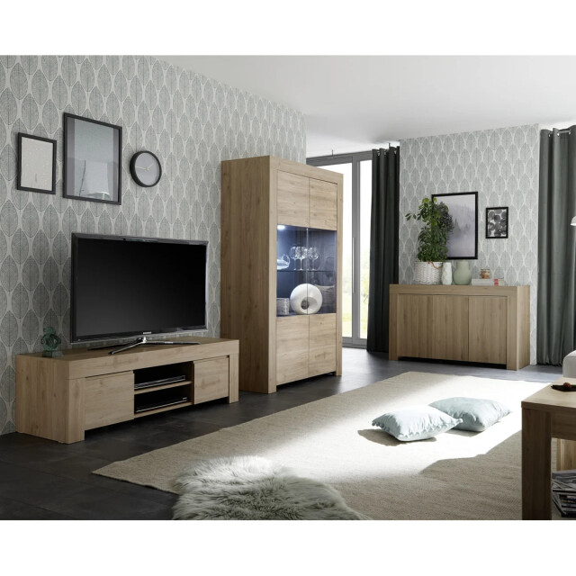 CaliCosy Vitrinekast 2 deuren van glas zonder verlichting h186 cm firenze 2937721 large