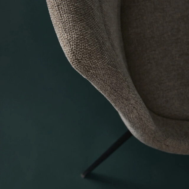 Signature Set van 2 stoelen in taupekleurige stof l62 cm colombe 3061009 large