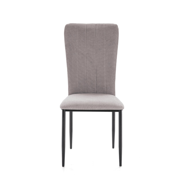 CaliCosy Set van 4 stoelen in stof met zwarte metalen poten l43 cm holly 3078803 large