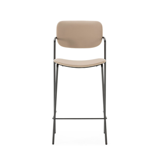 CaliCosy Set van 2 krukken met zwarte metalen poten h66 cm maika 3079155 large