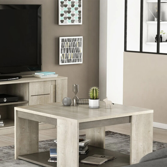 CaliCosy Salontafel vierkant l80 cm eiken en betondecor antibes 2929897 large