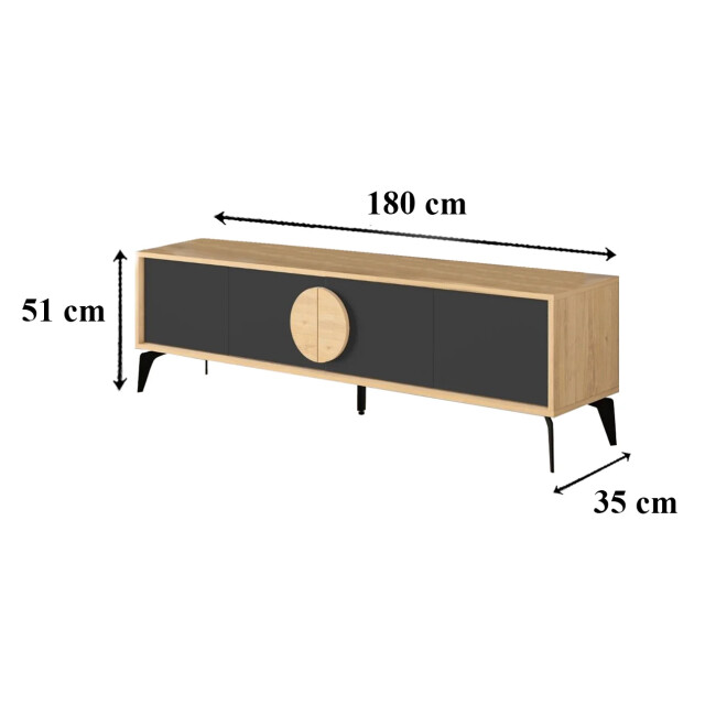 CaliCosy Tv-meubel 4 deuren vae l180 cm 2937382 large