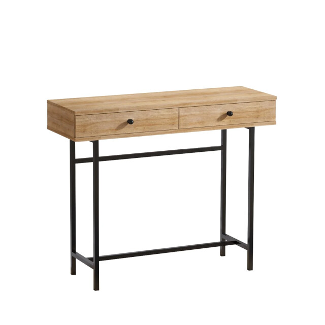 CaliCosy Console 2 laden eiken en zwart decor l100 cm esta 2930497 large
