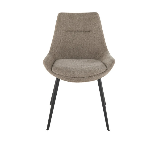 Signature Set van 2 stoelen in taupekleurige stof l62 cm colombe 3061009 large