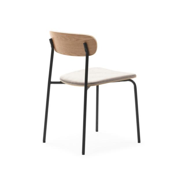 CaliCosy Set van 2 stoelen in stof met zwarte metalen poten l46 cm adriana 3078770 large