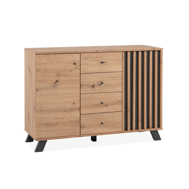CaliCosy Buffet 2 deuren en 4 laden eikenhouten decor l118 cm lublin 2930157 large