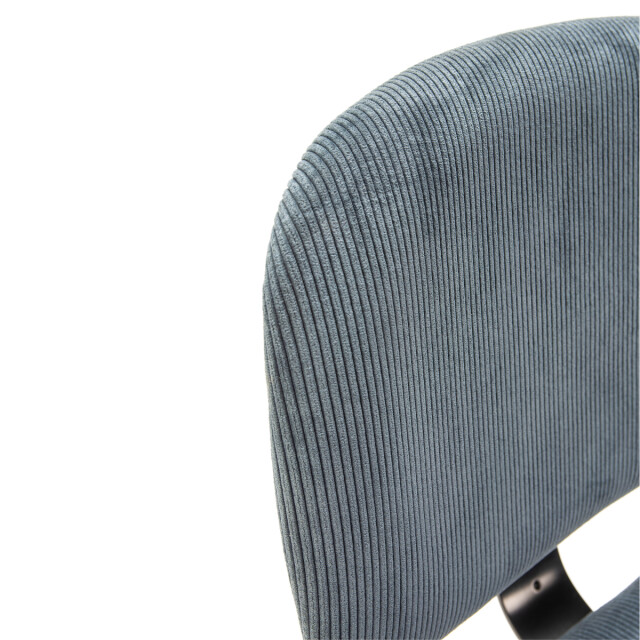 CaliCosy Set van 2 krukken in ribfluweel met zwarte metalen poten h65 cm arus 3079134 large
