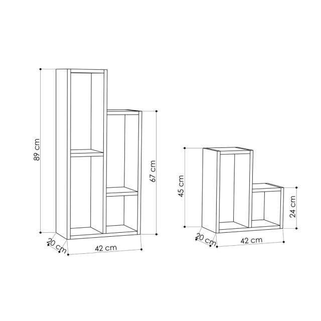 CaliCosy Etagère 10 tablettes h89 cm sule (no translation provided) 2937441 large