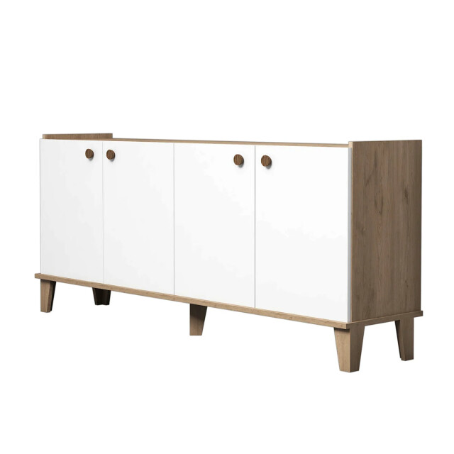 CaliCosy Buffet 4 deuren eiken en wit decor l180 cm summer 2930417 large