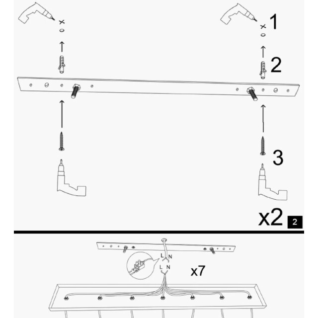 CaliCosy Hanglamp van zwart en koperkleurig metaal met 3 lampen yildo 3067170 large