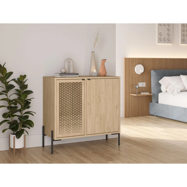 CaliCosy Ladekast met 2 deuren en metalen poten inca l80 cm 2930297 large