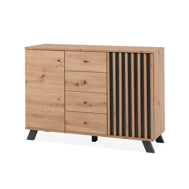 CaliCosy Buffet 2 deuren en 4 laden eikenhouten decor l118 cm lublin 2930157 large